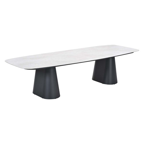 Garden Impressions Tuintafel Noah 320x120 cm - donker grijs - verona sand