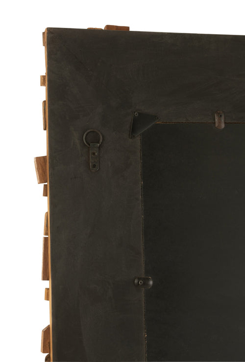 J-Line spiegel Syma - hout/glas - naturel - large - 100 x 180 cm