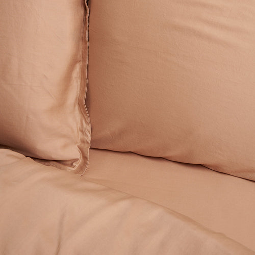 Coco & Cici - TENCEL - Twill Hoeslaken Peach - 140x200x30