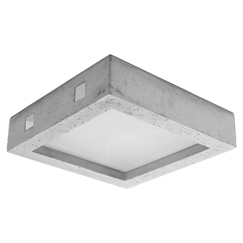 Sollux Lighting Plafondlamp RIZA beton - 33x33x8cm