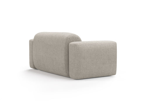 Cosmopolitan Design Modulaire bank Strino 2-zits, structurele stof beige - 98x180x78cm