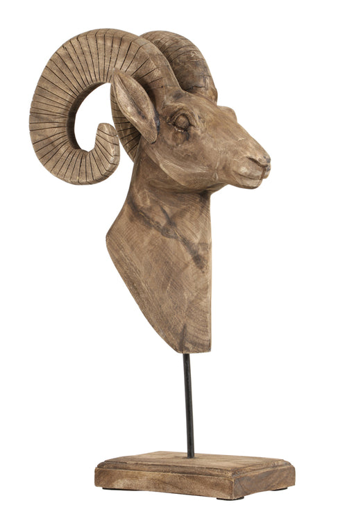 Light & Living ornament RAM - 29x23x55cm - bruin