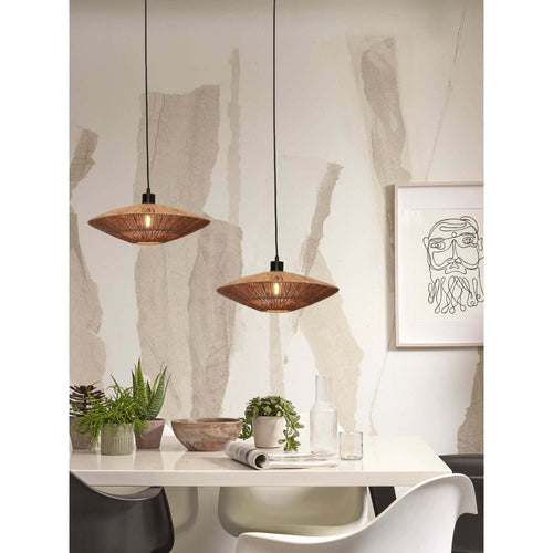 GOOD&MOJO hanglamp Iguazu - bruin - Ø55cm - vtwonen shop