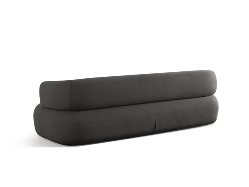 Micadoni Bank Jenny 4-zits, flueel donkergrijs - 90x226x73cm
