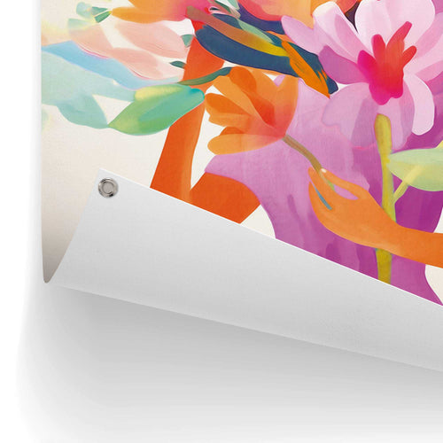Reinders Lady Flowers tuinposter -  meerkleurig/multi color - woonkamer - 80x60cm