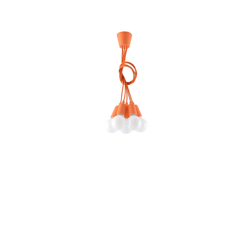 Sollux Lighting Hanglamp DIEGO 5 oranje - 25x25x90cm