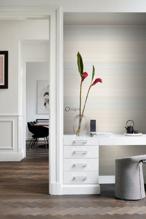 Origin Wallcoverings behang geweven structuur met kleurverloop beige - 0,53 x 10,05 m - 347750 - vtwonen shop