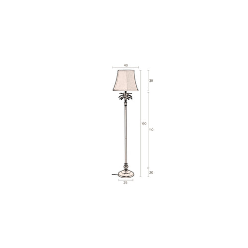 Dutchbone vloerlamp Cresta - zwart - vtwonen shop