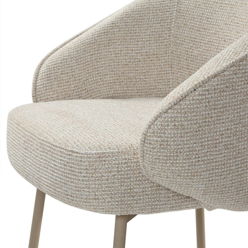 Calicosy - Stoelen set van 2 PIA - beige 62x60x81 cm