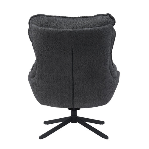 StarFurn Fauteuil Vera - Donkergrijs Stof - Draaibaar - 82x95x96,5cm - vtwonen shop