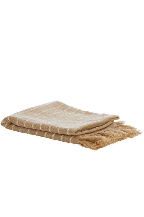 Light & Living plaid BATERNO - 170x130x0.5cm - bruin