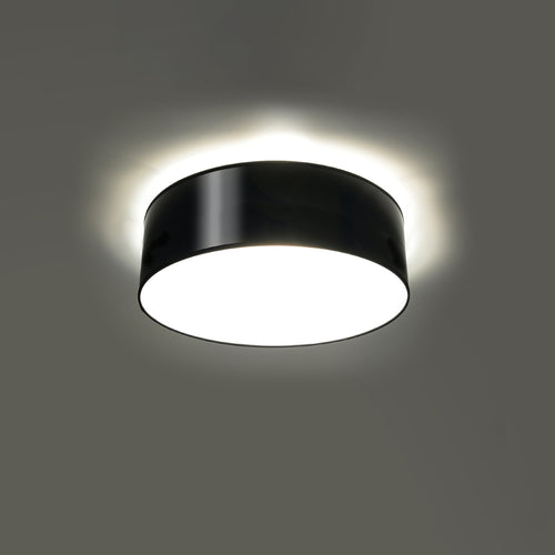Sollux Lighting Plafondlamp ARENA zwart - 25x25x11cm