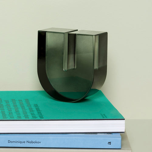 Hübsch boekensteun Arch - kristal - 10x5xh11cm