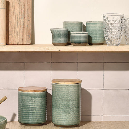 Salt & Pepper - Kop 27cl groen Cameo - Set van 4 - vtwonen shop