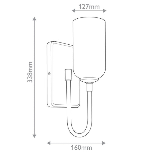 Wandleuchte Modern Gebürstetes Nickel, Schwarz 3000K IP44 1x G9