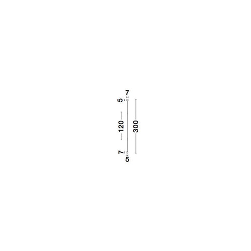 Merano Albuquerque Slanke Hanglamp Plafondlamp Sandy Zwart Aluminium LED 20W 1400Lm 3000K