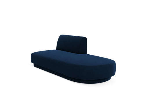 Micadoni Module Miley 2-zits, flueel koningsblauw - 90x158x70cm