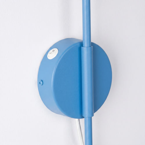 Sollux Lighting Wandlamp NOX 1 lichtblauw met schakelaar - 14x61x30cm