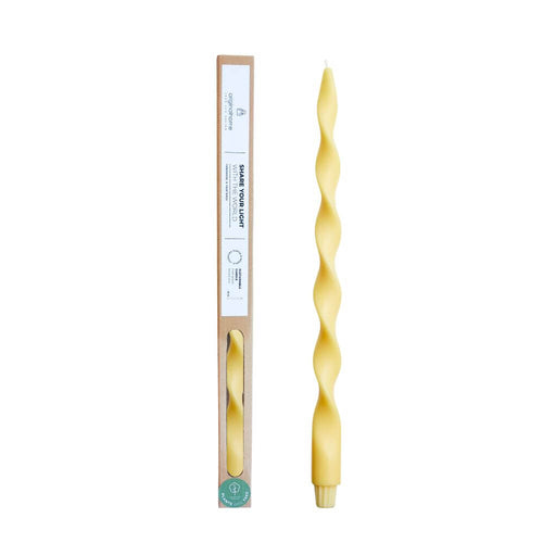 Originalhome spiraalkaars 40 cm - lichtgeel - vtwonen shop