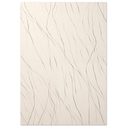 Artfulprints  Abstract - Linear symphony   poster A4 21x29.7 cm