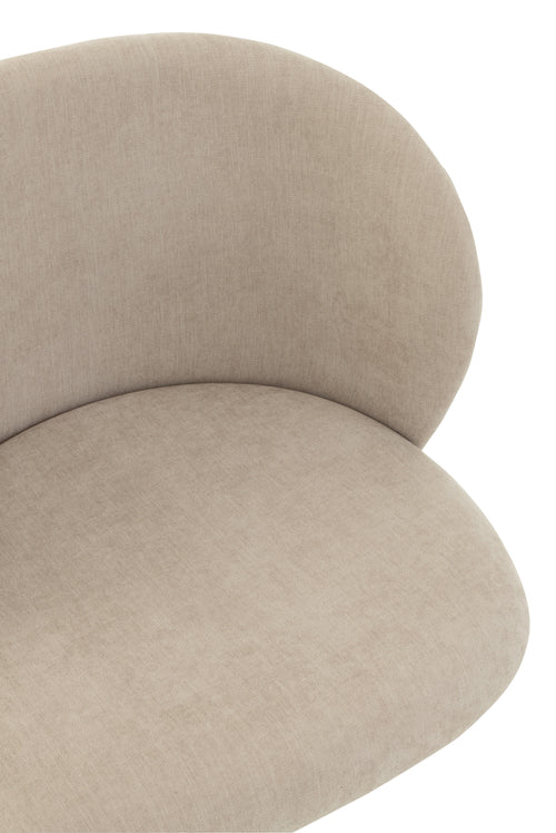 J-Line stoel Turn/Up/Down - textiel - beige