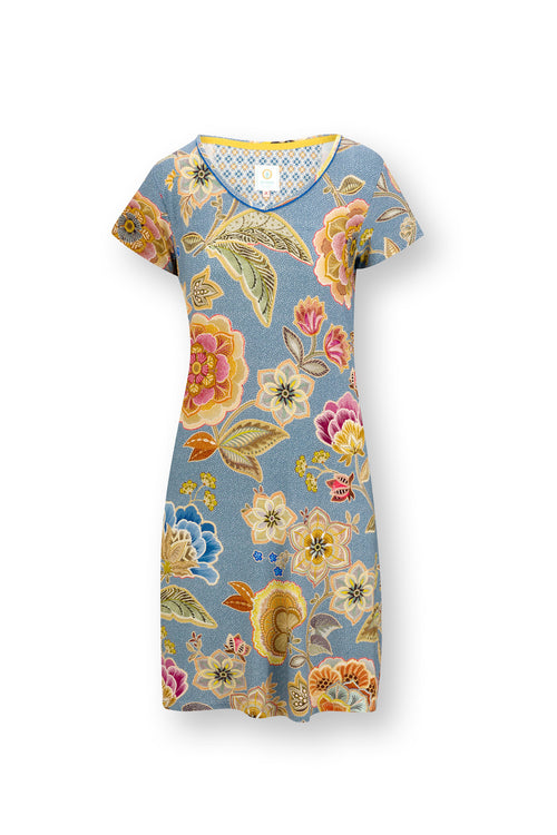 Pip Studio - Djoy Nachthemd - Dames - Matata - Blauw - S - vtwonen shop