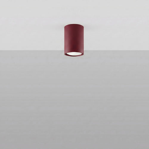 Sollux Lighting Plafondlamp LAGOS 10 bordeaux - 6x6x10cm