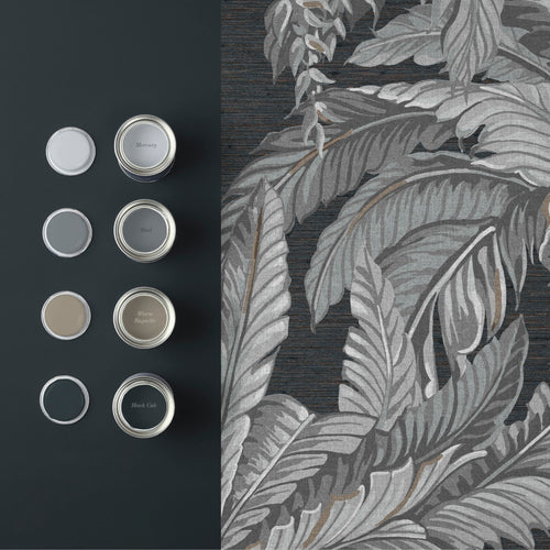 Graham & Brown Vliesbehang - Daintree Palm Sterling - 10mx52cm - vtwonen shop