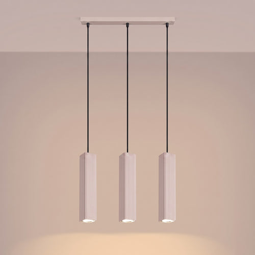 Sollux Lighting Hanglamp RAYO 3L taupe - 45x6x98cm