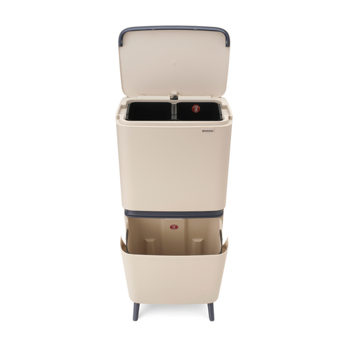 Brabantia SortUp Recycle Prullenbak Hi, 10+10+25 liter - Soft Beige