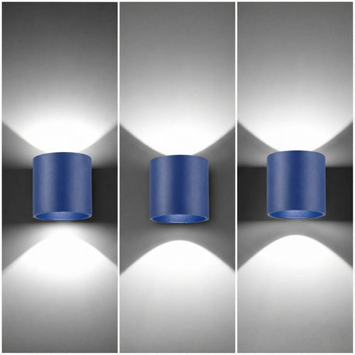 Sollux Lighting Wandlamp ORBIS 1 ultramarijn - 10x12x10cm