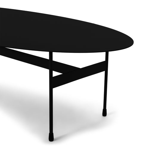 Spinder Design salontafel Mira Oval - Zwart - vtwonen shop