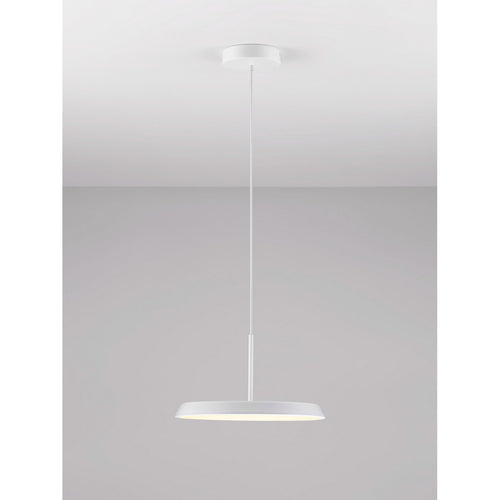 Nova Luce OPHELIA Dome hanglamp voor plafond, mat wit, LED, 27W, 2205lm, 3000K