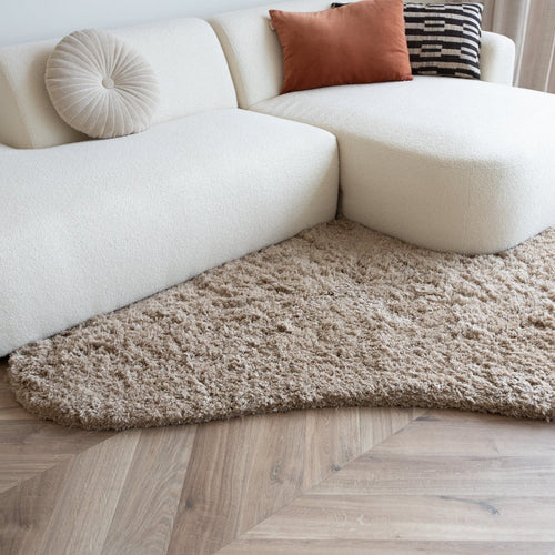 Interieur05 vloerkleed Pilo - hoogpolig - taupe - 240 x 340 cm