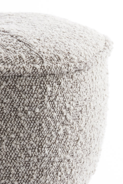 Light & Living poef LEYLA - Ø40x46cm - bruin - vtwonen shop