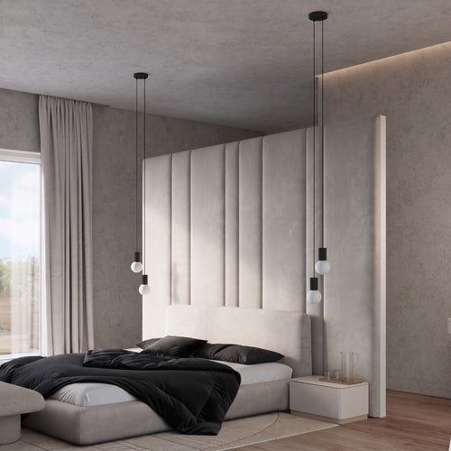 Sollux Lighting Hanglamp HALO 2P zwart - 15x15x120cm