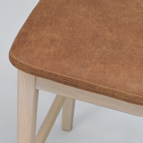 Rowico Home Livermore Eikenhouten Barkruk Whitewash - 68 cm - vtwonen shop