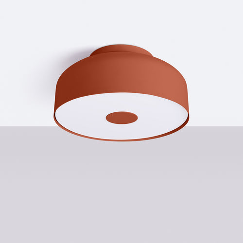 Sollux Lighting Plafondlamp OMIQ rood oker - 30x30x15cm