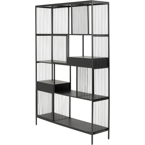 Kare Design Bookshelf Bologna zwart 200x125cm - vtwonen shop