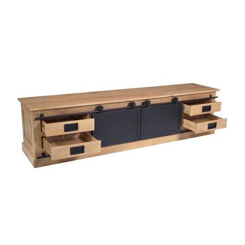 Starfurn Tv-meubel Fresno - Naturel Hout - 200x45x50cm
