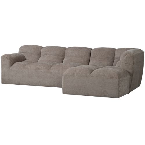 WOOOD chaise longue hoekbank rechts Tibas - Geweven Stof - Zand - 80x280x165 - vtwonen shop