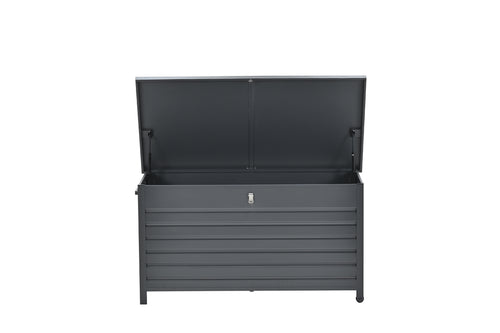 Cambridge kussenbox - aluminium -  141x73 cm - carbon black - vtwonen shop