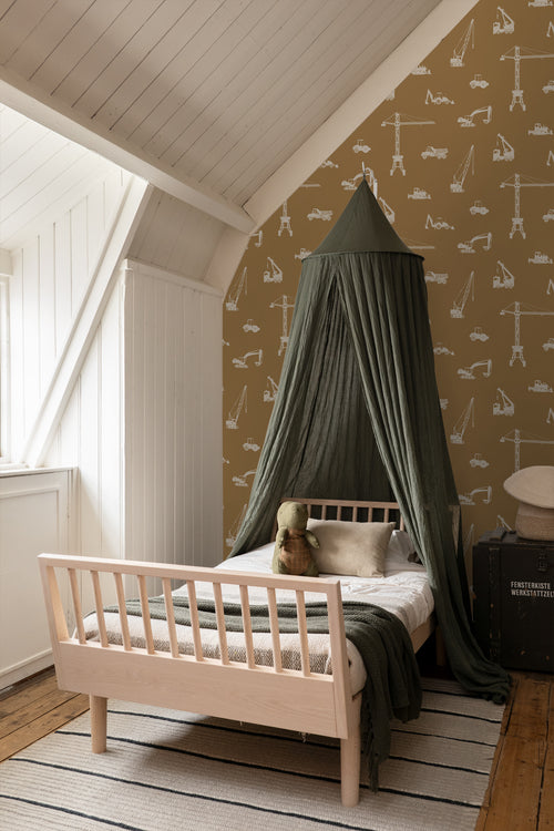 ESTAhome behang voertuigen okerbruin - 53 cm x 10.05 m - 139971