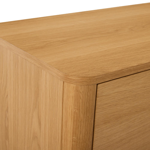 Furnhouse tv-meubel Nyborg - Natuurlijk eikenhout - MDF, Eikenfineer - 45x180x52