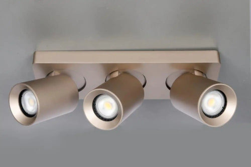 Artdelight spot Megano - 3 lichts - 30  x 11.5   cm - champagne