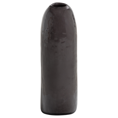 WOOOD vaas Sahil - Glas - Donkerbruin - 42x23x14