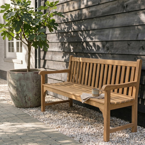 Giga Meubel Teakhouten Tuinbank Java - 2-Zits Buitenbank - 150cm