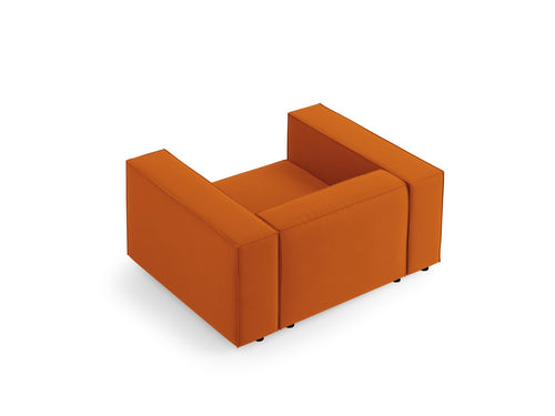 Cosmopolitan Design Fauteuil Arendal flueel, terracotta - 102x124x70cm