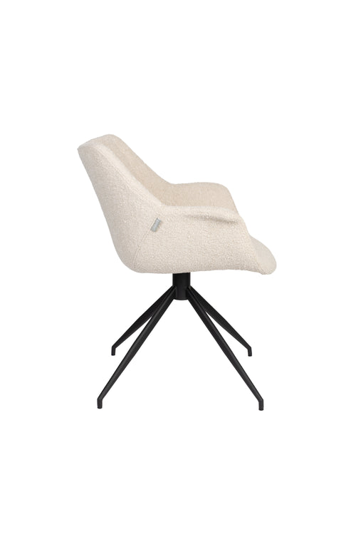 Zuiver Doulton Swivel Eetkamerstoelen met armleuning Naturel - Set van 2 - vtwonen shop