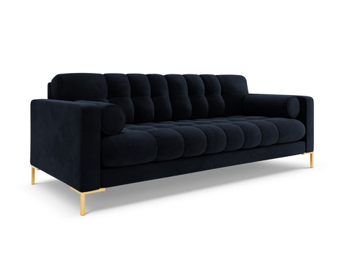 Cosmopolitan Design Bank Bali 4-zits, flueel, donkerblauw - 96x217x75cm